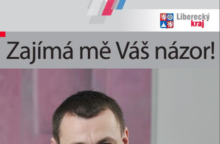 Plakát k setkání hejtmana s veřejností v České Lípě